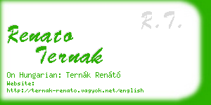 renato ternak business card